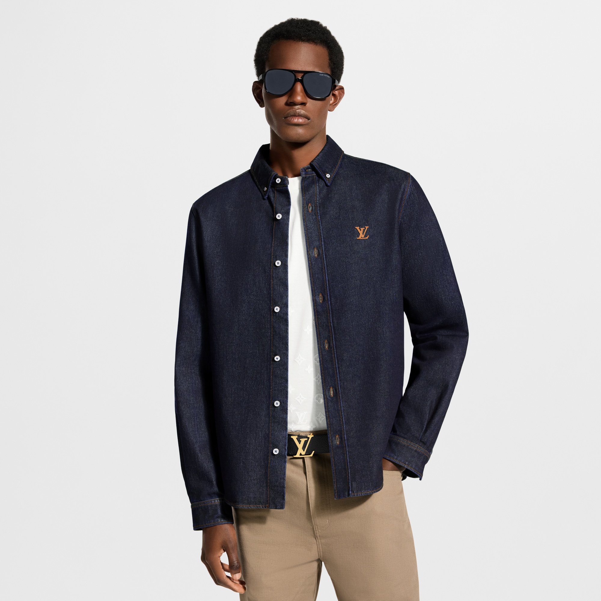 Denim Long-Sleeved Shirt - Men - Ready-to-Wear | LOUIS VUITTON ®